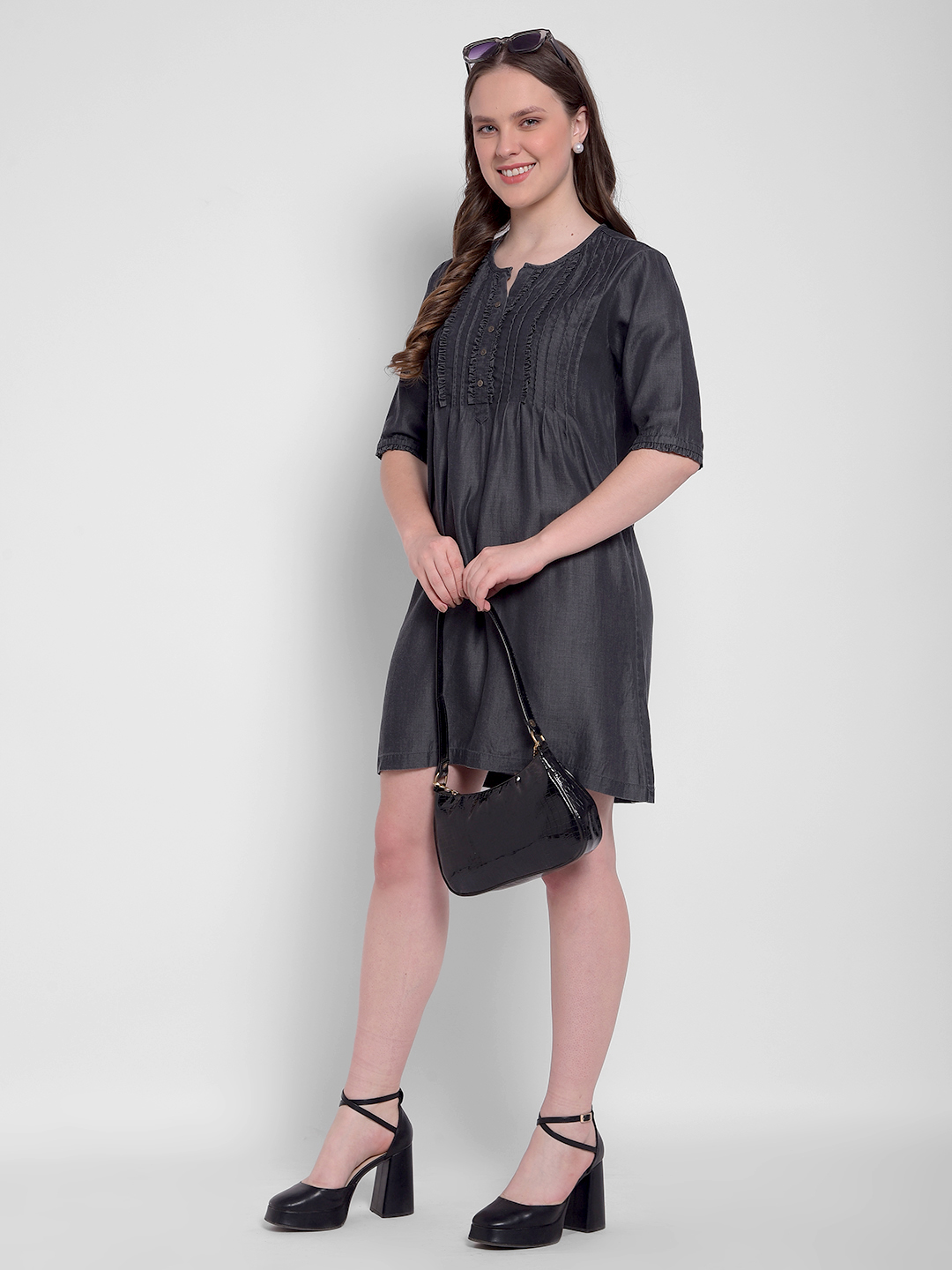 Numero Uno Women Grey Casual Dress